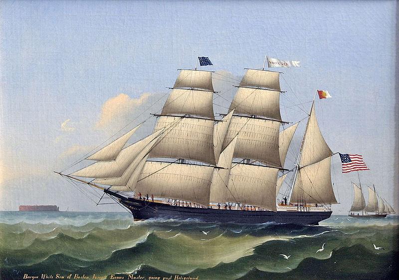 unknow artist Barque WHITE SEA of Boston oil painting picture